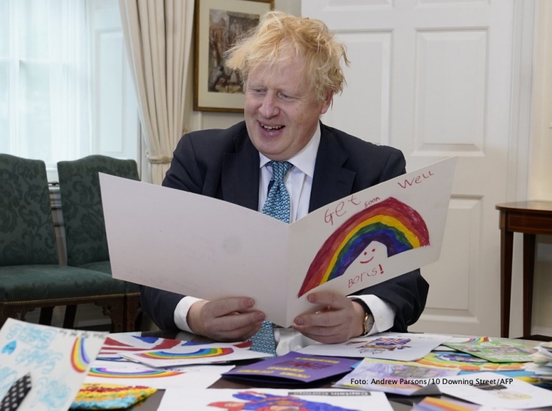 Boris Johnson Receives Get Well Cards
