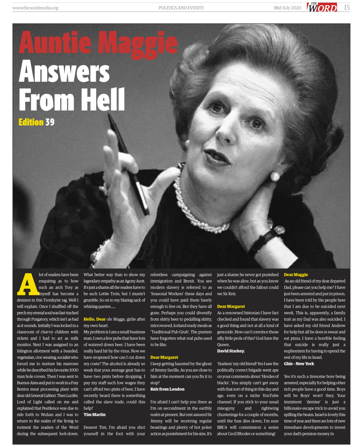 READ ABOUT MAD MAGGIE THATCHERS ADVENTURES IN HELL