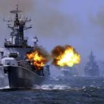 warship firing