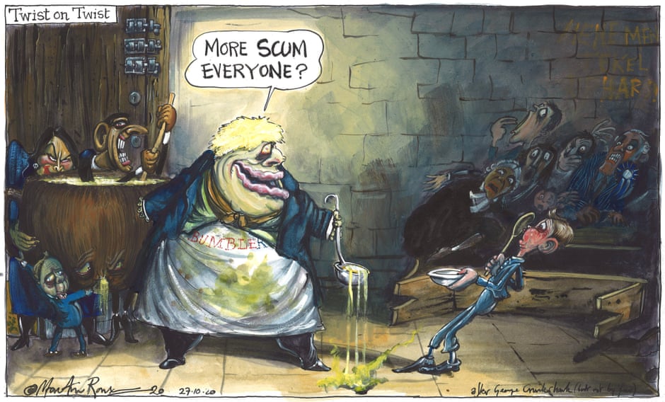 Boris vs Oliver T cartoon