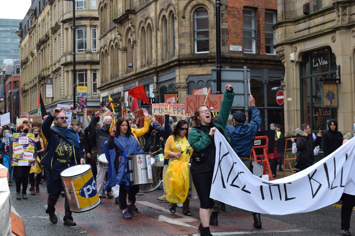 KILL THE BILL PROTEST IN MANCHESTER