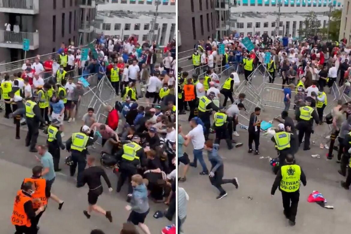 “A line of zombies trying to get in”