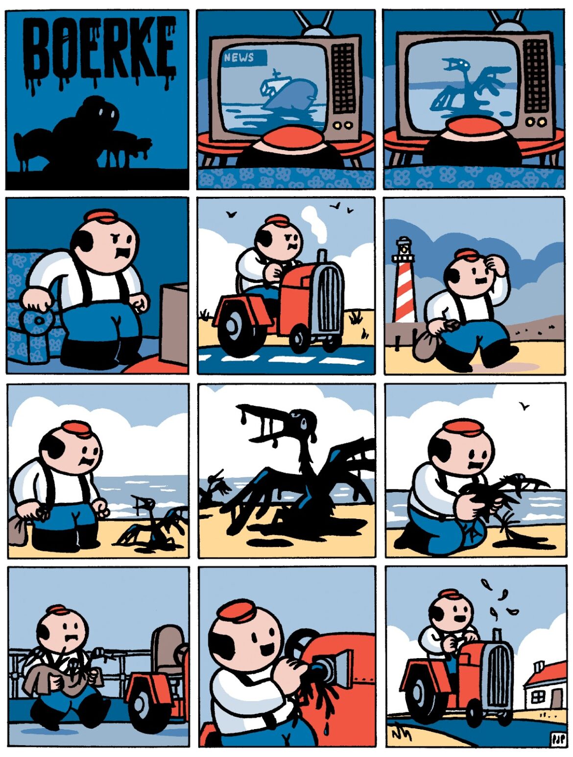 Boerke the sardonic comic strip that makes you think